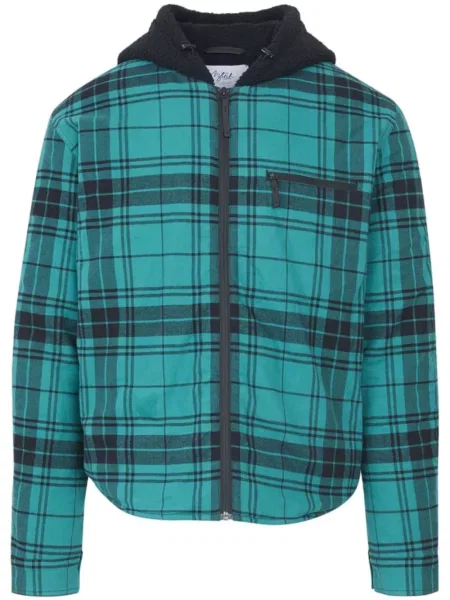 Majica s kapuljačom Aztech Mountain karirana zelena