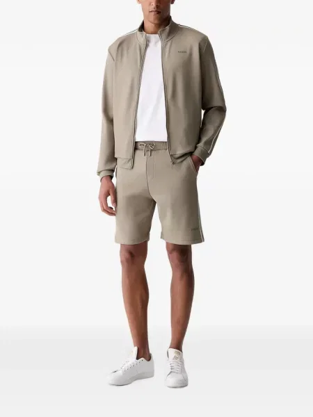 Pantaloni scurți Guess cu dungi cu cordon