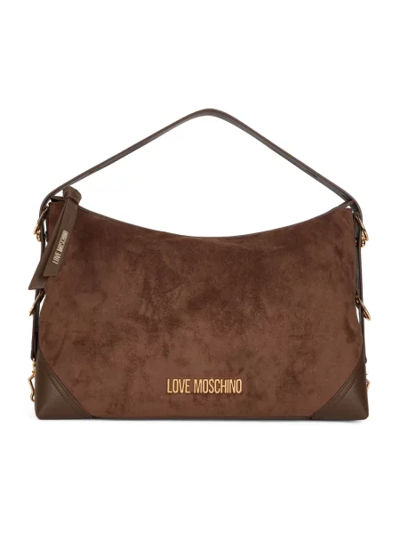 Torebka Love Moschino z logo brązowa
