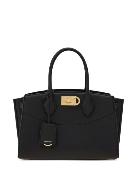 Geanta de piele Ferragamo din piele negru