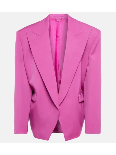 Sacou Magda Butrym de lână roz