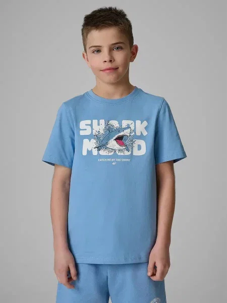 T-shirt chłopięcy 4F niebieska