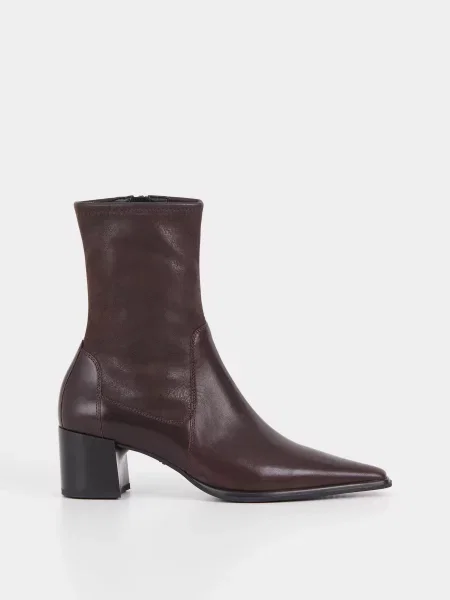 Кожаные ботильоны Vagabond коричневые