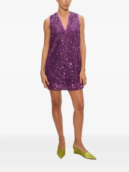 Rochie mini Simon Miller cu paiete violet