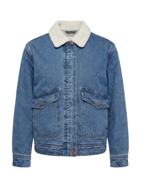 Studioselect Geacă de primăvară-toamnă Caro albastru denim alb