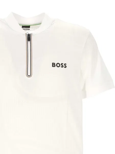 Tricou polo Boss alb