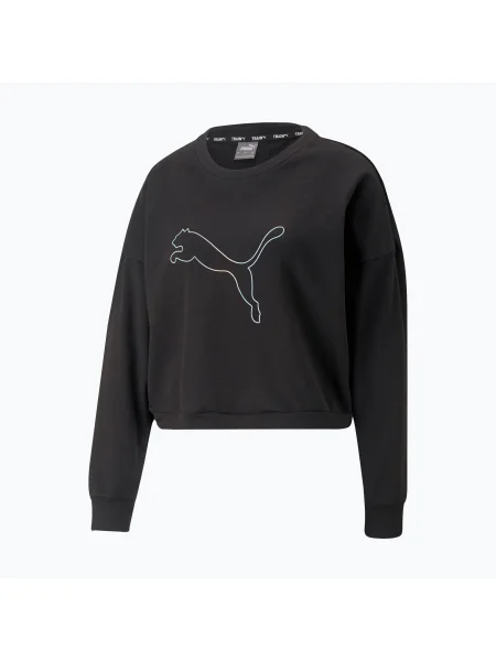 Тренировъчен суитшърт за жени PUMA Nova Shine Pull Over black 01 черно