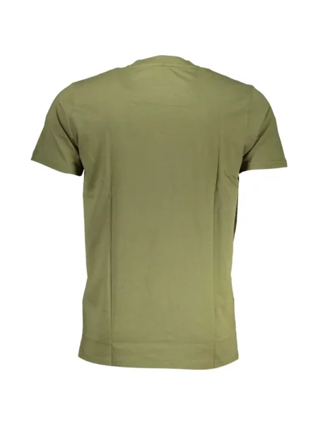 Tricou Cavalli Class cu imagine cu decolteu rotund verde