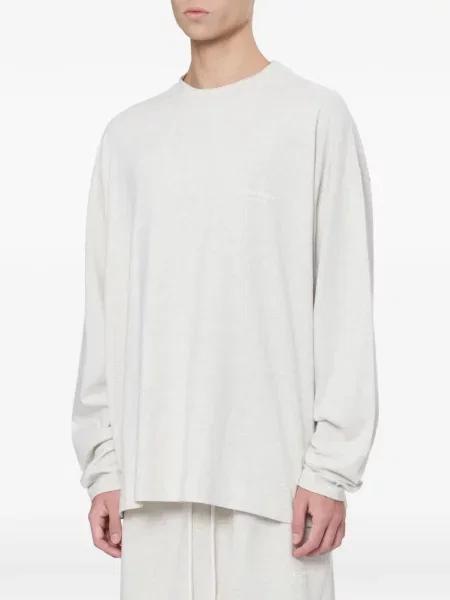 Lung tricou Essentials cu imagine gri