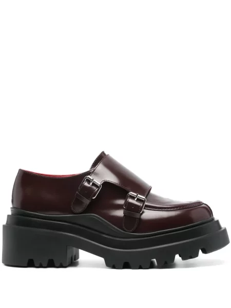 Pantofi loafer Plan C din piele maro