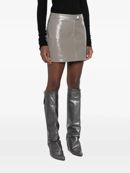Fusta mini Courreges gri
