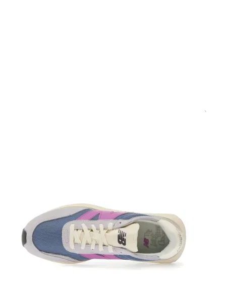 Кожаный плисиран суичър с качулка New Balance черно