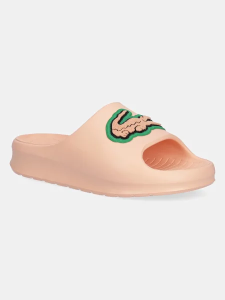 Чехли Lacoste SERVE SLIDE с платформа оранжево