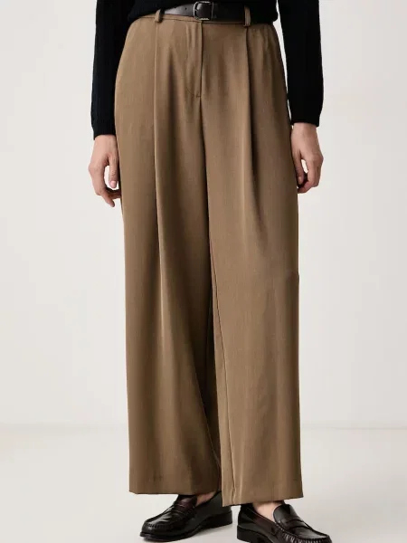 Haveone pantaloni pentru femei maro