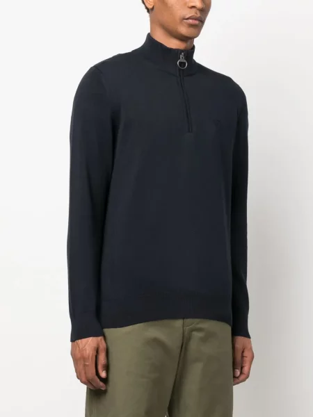Πουλόβερ Barbour με κέντημα μπλε