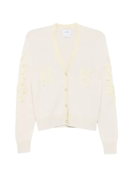 Cardigan Barrie cu broderie cu decolteu în V