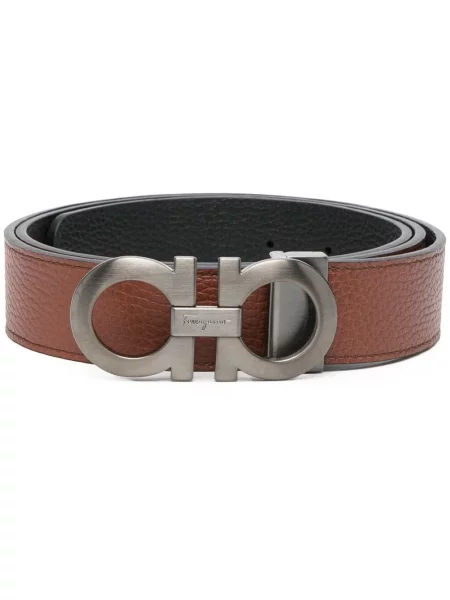 Curea Salvatore Ferragamo din piele maro
