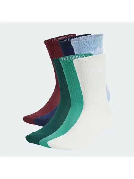 ADIDAS ORIGINALS Ponožky Trefoil světlemodrá / tmavě modrá / zelená / smaragdová / bordó bílá