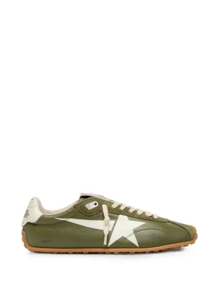 Sneakerși Golden Goose Running din piele verde
