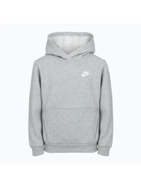 Gyerek pulóver Nike Sportswear Club Fleece dark grey heather/white. Méret: fehér