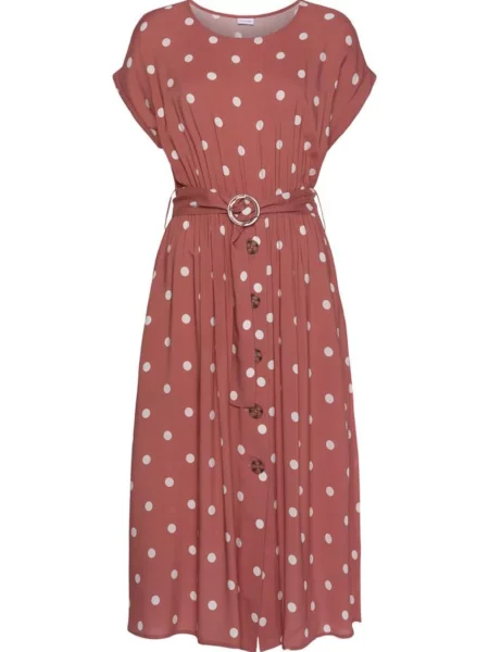 LASCANA Rochie roșu alb