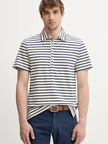 Polo majica BARENA VENEZIA za muškarce s uzorkom bež