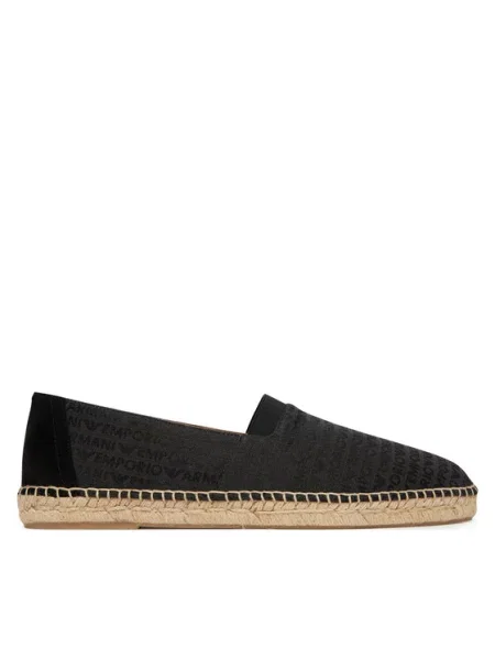 Espadrile Emporio Armani črna