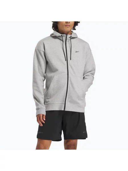 Bluza Reebok Athlete Full Zip medium grey heather szara
