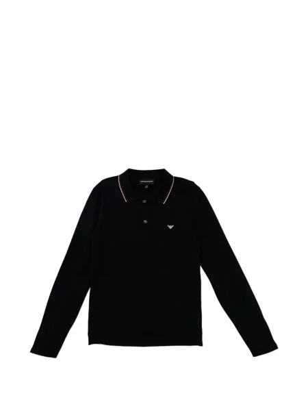 Koszulka polo dziecięca Emporio Armani niebieska
