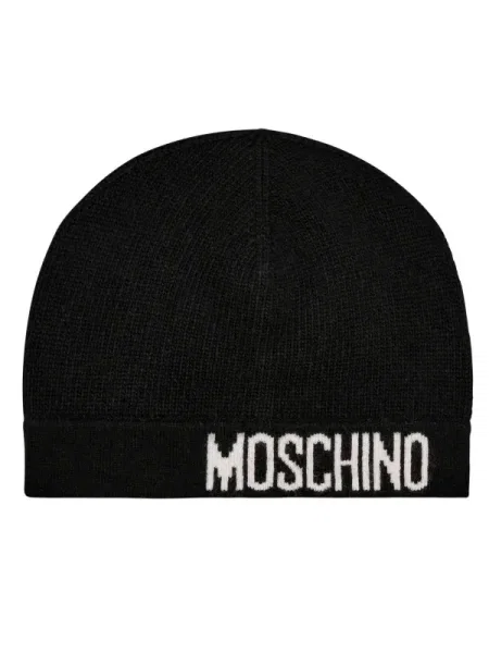 Moschino căciulă de lână negru