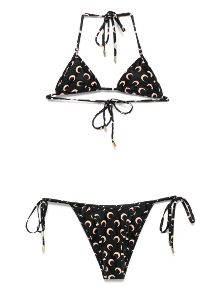 Bikini Marine Serre cu imagine negru