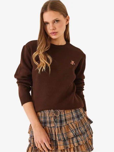 Bianco Lucci Pulover Pullover' rjava