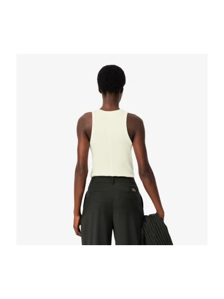 Îmbracaminte Lacoste SLIM FIT COTTON TANK TOP alb