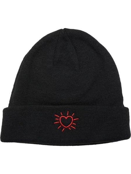 Mister Tee Sapka Glowing Heart piros fekete
