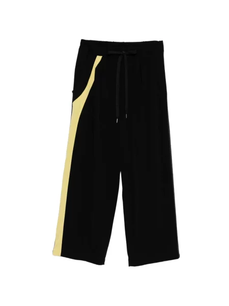 Pantaloni Y's din jerseu alergare negru
