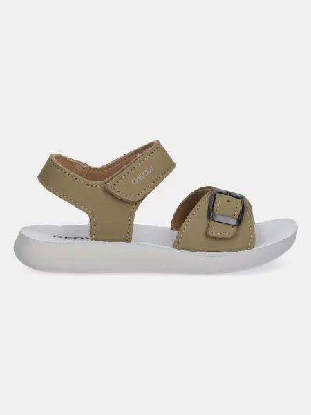 Geox nubukové sandály LIGHTFLOPPY zelené