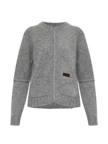 Pulover Dsquared2 cu autograf gri