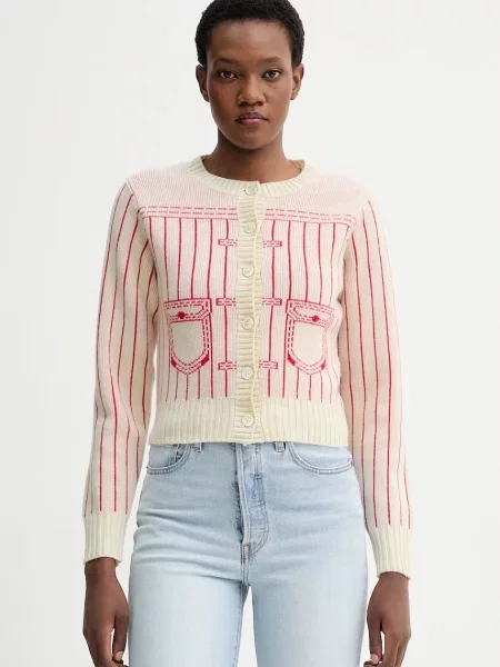 Kenzo cardigan din amestec de lână bej