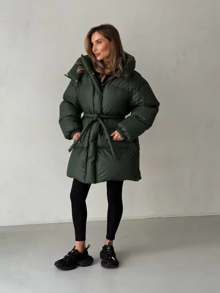 Зимова куртка Milirud оливковий нейлон/поліестер