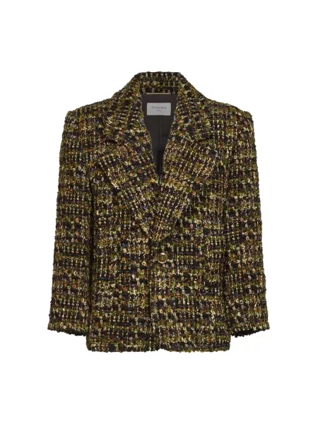 Marynarka Saint Laurent tweedowa zielona