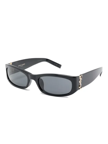 Ochelari de soare dreptunghiulari Saint Laurent cu autograf negru