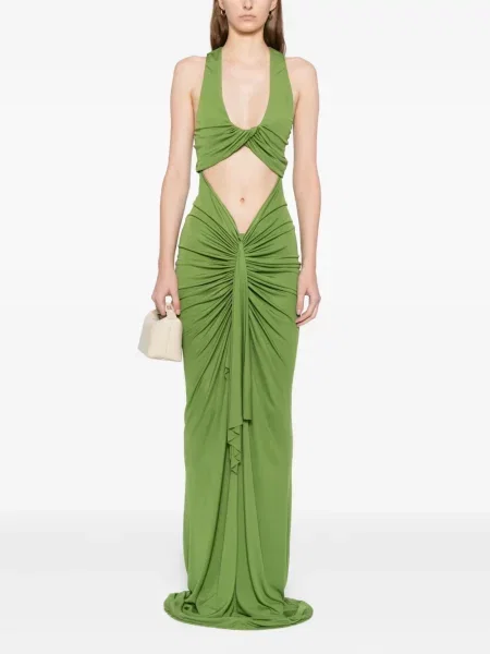 Rochie maxi Christopher Esber verde