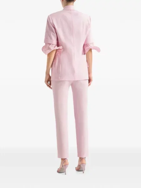 Pantaloni Genny plisate roz