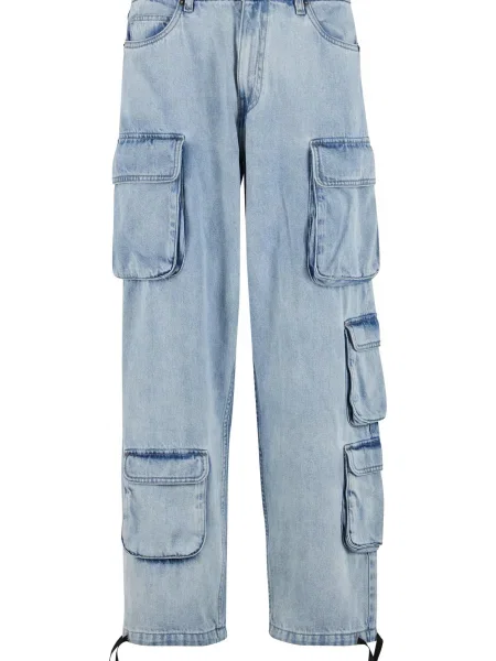 Urban Classics Pantaloni eleganți denim albastru