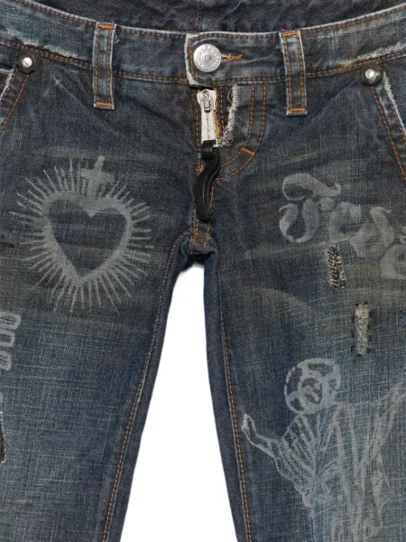 Blugi Dsquared2 cu imagine albastru