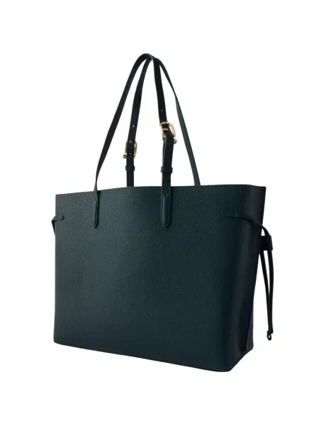 Geantă shopper Furla din piele verde