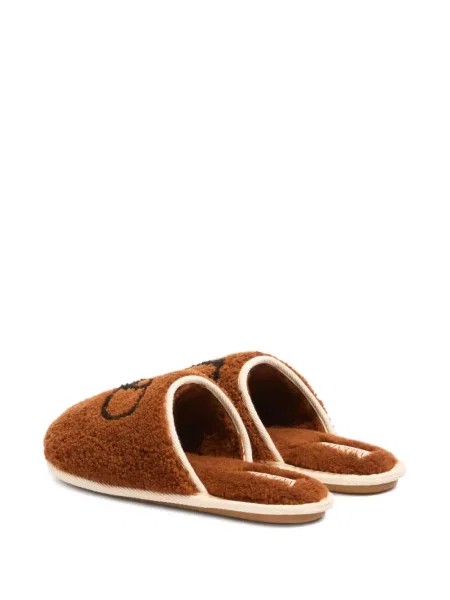 Vilnonės šlepetės Valentino Garavani ruda