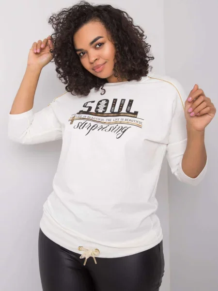 Bluză Fashionhunters alb