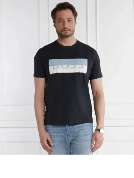 BOSS GREEN Tricou | stretch verde