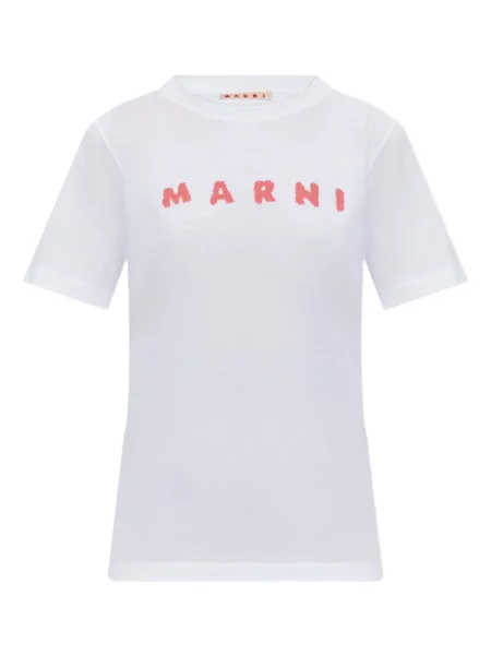 Tricou Marni cu imagine alb